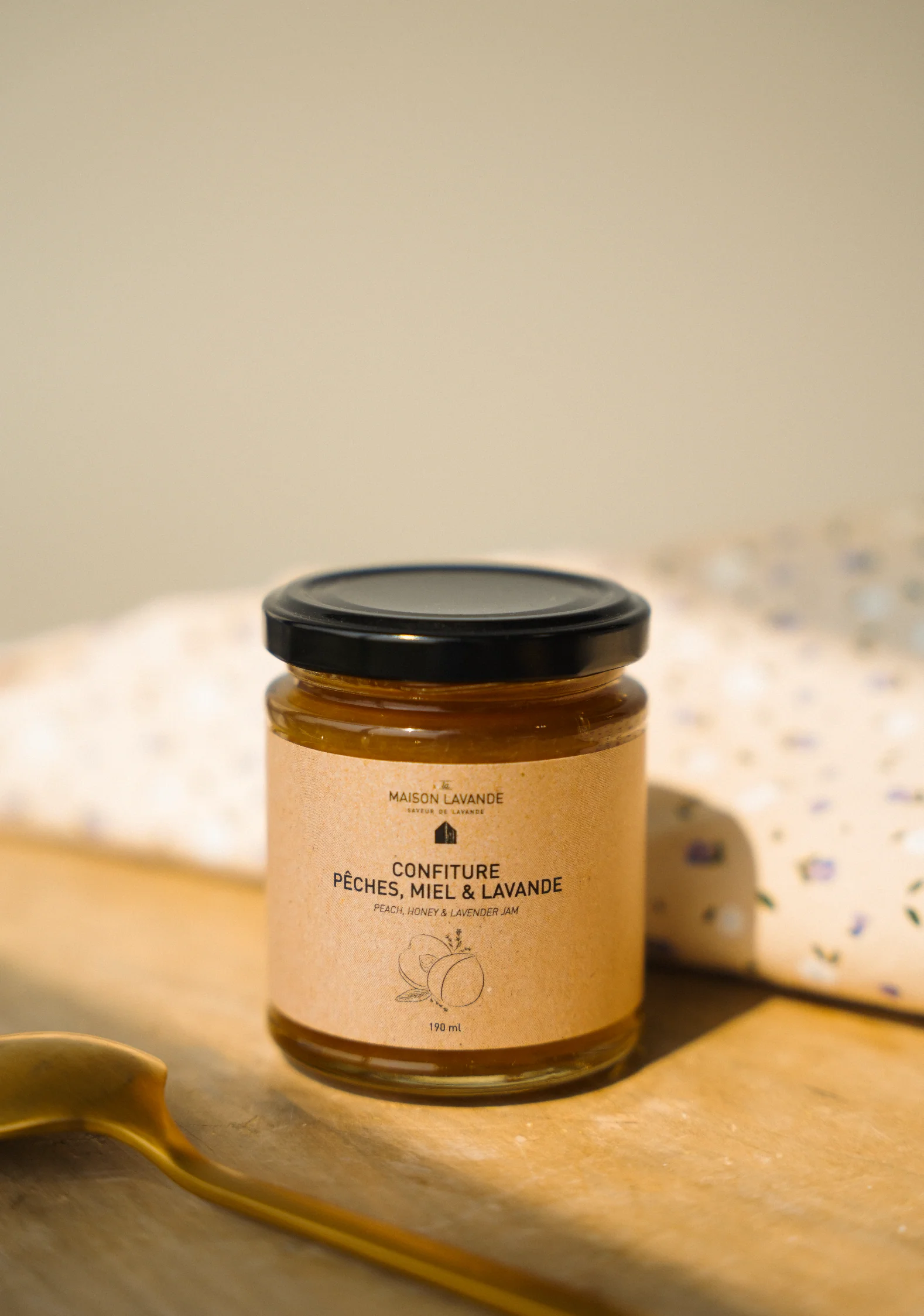 Confiture pêches, miel & lavande - Image 2
