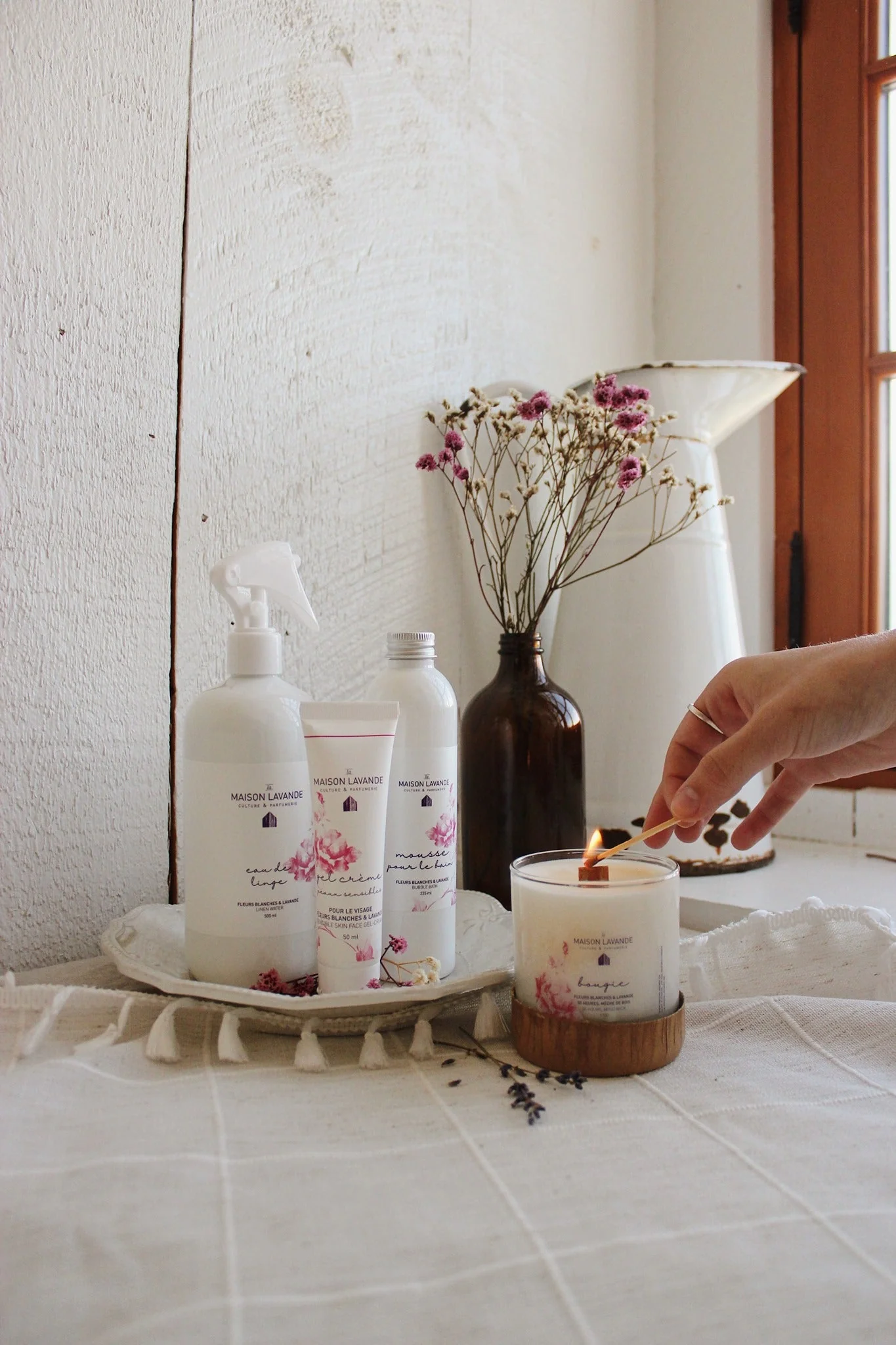 Crème à mains - Fleurs Blanches & lavande - Image 2